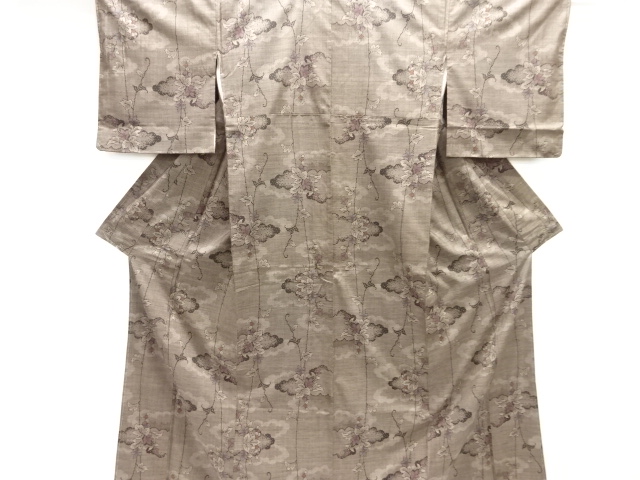 JAPANESE KIMONO / DORO OSHIMA TSUMUGI / UNUSED / WOVEN IVY FRUITS / 5MARUKI